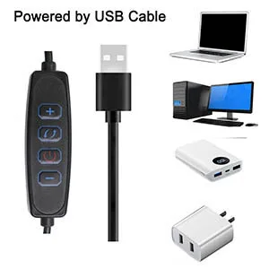 Desk Ring Light for Zoom Meetings - Video Conference Lighting Kit for Laptop Computer, 6 Clip on Table LED Light Lamp with Tripod Stand for Video Recording, Remote Working, Gaming, Vlogging - usb ring light