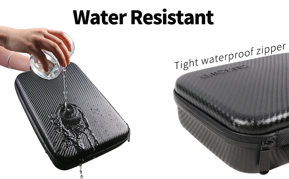 SUREWO Surface-Waterproof Carrying Case Compatible with GoPro Hero 11/10/9/8/7/(2018)/6/5 Black,DJI Osmo Action ,AKASO/Campark/YI Action Camera and More (Medium) - gopro travel portable box