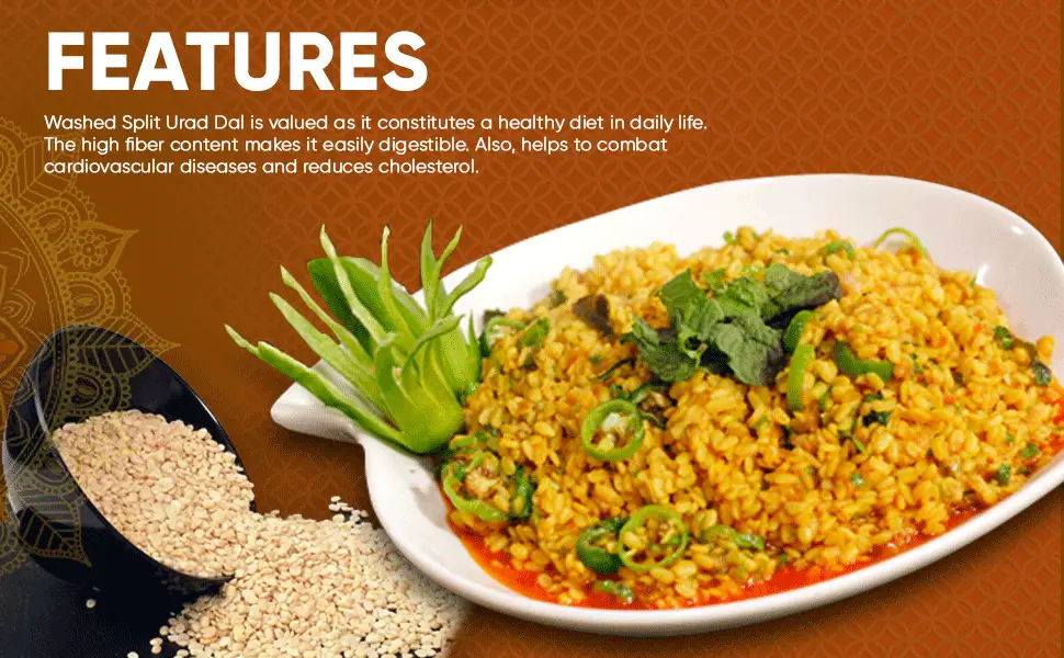 TAJ Premium Indian Urad Dal, (4-Pounds Jar) 1 Count (Pack of 1) - urad dal, urid dal,