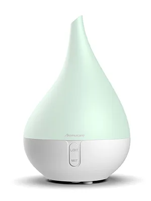 Aromacare Essential Oil Diffuser, Aromatherapy Diffuser for Essential Oils, Cool Mist Humidifier, Aroma Diffuser for Home Bedroom, One Fill for 10Hours with Night Light 2 Mist Mode Waterless Auto-Off White - 300-400lv