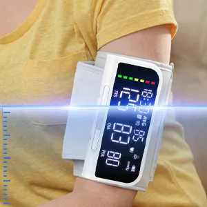 Blood Pressure Monitor Automatic Upper Arm Machine & Accurate Adjustable Digital BP Cuff Kit Large Backlit Display 240 Sets Memory Includes Charging Cord - Correct measurement