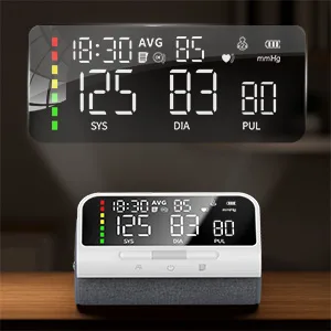 Blood Pressure Monitor Automatic Upper Arm Machine & Accurate Adjustable Digital BP Cuff Kit Large Backlit Display 240 Sets Memory Includes Charging Cord - Large Backlit Display