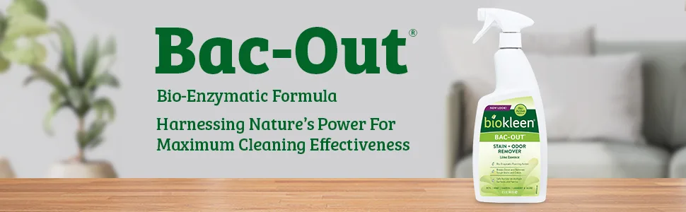 Biokleen Bac-Out Stain and Odor Eliminator Foaming Action Spray - 32 oz - 2 pk - bac out stain remover