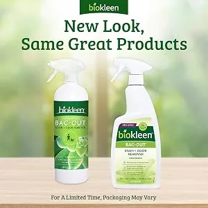 Biokleen Bac-Out Stain and Odor Eliminator Foaming Action Spray - 32 oz - 2 pk - bac out stain remover