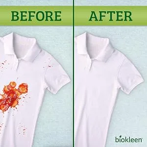 Biokleen Bac-Out Stain and Odor Eliminator Foaming Action Spray - 32 oz - 2 pk - before and after