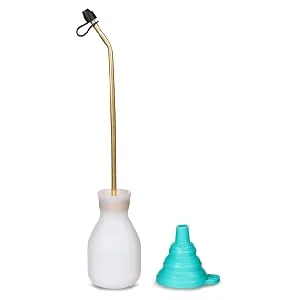 Bizzy One Powder Duster - Extra Large 8 oz/Diatomaceous Earth Bulb Duster Applicator/Powder Dispenser/Garden Puffer Duster for Multi Purpose Indoor and Outdoor Use - 2x Larger Than Cheaper Alternatives