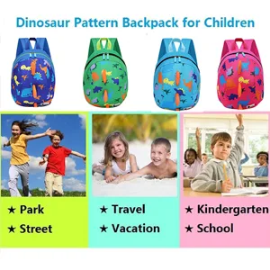 DB Dinosaur Toddler mini backpack with leash,children Kids baby harness bookbag (Deep Blue) - product information 9