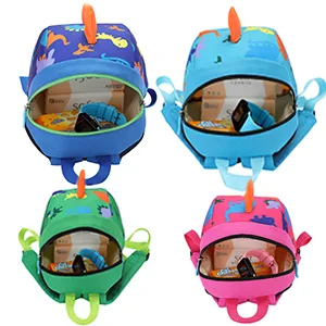 DB Dinosaur Toddler mini backpack with leash,children Kids baby harness bookbag (Deep Blue) - Toddler backpack with leash, more safety for your lovely little one.