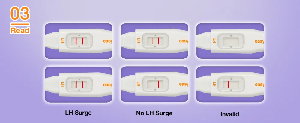EasyHome 25 Ovulation Predictor Kit Test Sticks, FSA Eligible Midstream Fertility Tests, Powered by Premom Ovulation Predictor App and Period Tracking 25 Count (Pack of 1) - ovulation test