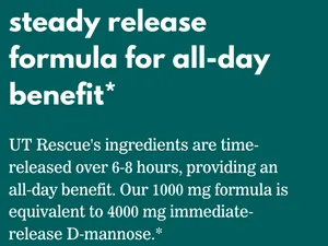 Elements UT Rescue, 60 Tablets (30 Day Supply), Urinary Tract Support Supplement, Bladder and Urinary Tract Health Support and Cleanse, Gluten Free, Non-GMO Certified - Steady release formula for all-day benefit