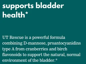 Elements UT Rescue, 60 Tablets (30 Day Supply), Urinary Tract Support Supplement, Bladder and Urinary Tract Health Support and Cleanse, Gluten Free, Non-GMO Certified - Supports bladder health