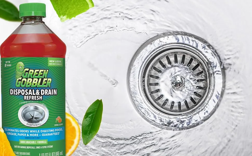 Green Gobbler Garbage Disposal & Kitchen Sink Drain Cleaner | 2 Pack - 16 Uses - custom image