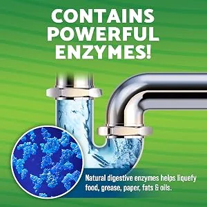Green Gobbler Garbage Disposal & Kitchen Sink Drain Cleaner | 2 Pack - 16 Uses - powerful enzymes