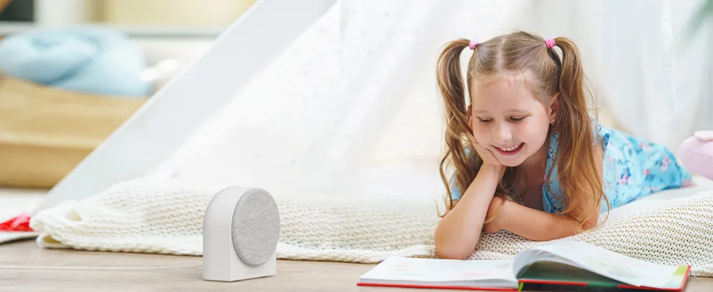 Smart White Noise Machine - Medcursor Sound Machine for Sleeping, Plug-in Noise Maker with App Control, 39 HiFi Soothing Sounds, Soft-Glow Night Light, Noise Machine for Baby & Adults, No AC Adapter - White Noise