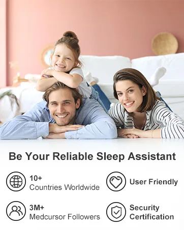 Smart White Noise Machine - Medcursor Sound Machine for Sleeping, Plug-in Noise Maker with App Control, 39 HiFi Soothing Sounds, Soft-Glow Night Light, Noise Machine for Baby & Adults, No AC Adapter - White Noise