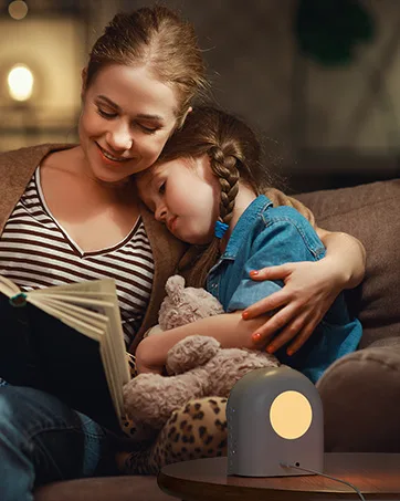 Smart White Noise Machine - Medcursor Sound Machine for Sleeping, Plug-in Noise Maker with App Control, 39 HiFi Soothing Sounds, Soft-Glow Night Light, Noise Machine for Baby & Adults, No AC Adapter - White Noise