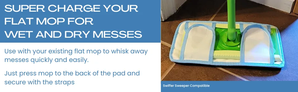 Old Home Kitchen, Microfiber Reusable Mop Pad, Durable Machine Washable Mop Pads, Reusable Floor Mop Pad, Swiffer Compatible Dry Mop Pads (4 Pack) 4 Count (Pack of 1) - mop refill mop pads microfiber mops for floor cleaning mop dust mop for hardwood floors