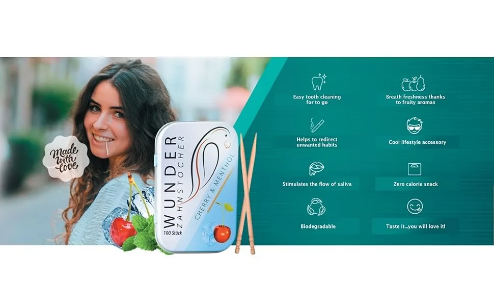 WONDER TOOTHPICK REFILL PACK - IN 4 REFRESHING VARIETIES COOL FRUIT PACK - FLAVORED TOOTHPICKS - TASTY TOOTHPICKS (Variety 4 Pack) - The Best toothpicks for you
