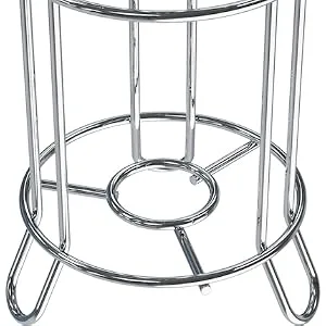 SimpleHouseware Bathroom Toilet Tissue Paper Roll Storage Holder Stand, Chrome Finish Standard Chrome - bottom