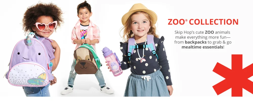 Skip Hop Toddler Backpack Leash, Zoo, Dino - ZOO Collection