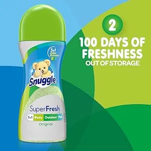Snuggle Liquid Fabric Softener, SuperFresh Original, Eliminates Tough Odors, 2X Concentrated, 150 Loads Fresh 75 Fl Oz (Pack of 1) - Scent Booster Beads