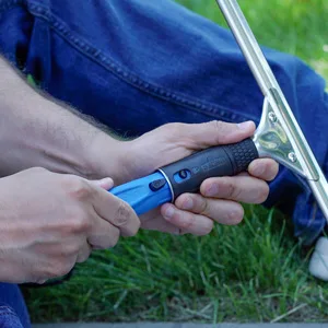 Unger Professional Connect & Clean 3-6 Foot Telescoping Extension Multi-Purpose Pole with Quick-Flip Clamp, Window Cleaning, Dusting 3 - 6 Foot New & Improved - Secure Locking Cone
