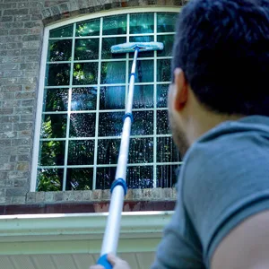 Unger Professional Connect & Clean 3-6 Foot Telescoping Extension Multi-Purpose Pole with Quick-Flip Clamp, Window Cleaning, Dusting 3 - 6 Foot New & Improved - Unger Connect & Clean Telescopic Pole