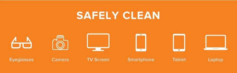 Lens and Screen Cleaner Kit - vius Lens and Screen Cleaner Combo Kit (4 Pack) 8 Piece Set - vius screen cleaner cleans electronics tablets phone iphone TV eyeglasses smartphone tablet laptop