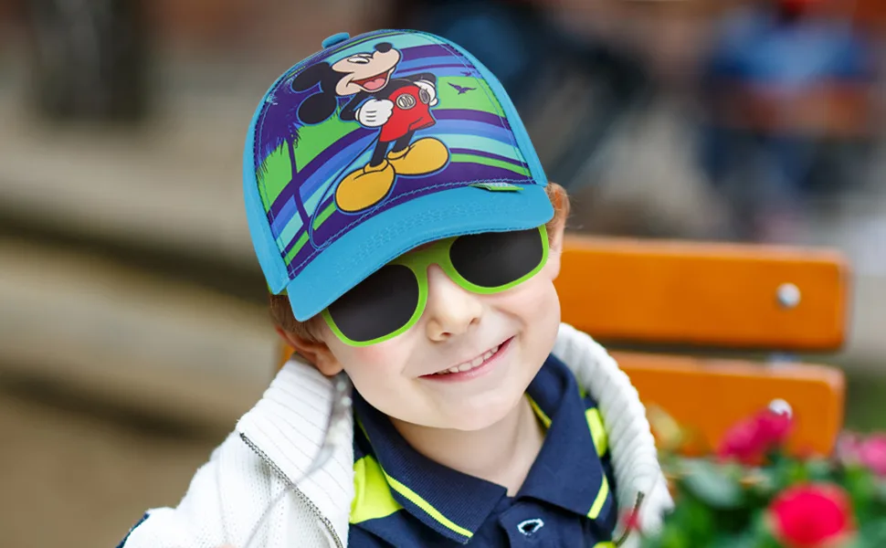 ABG Toddler Hat for Boys Ages 2-4, Kids Baseball Cap and Sunglasses Mickey Mouse - Main