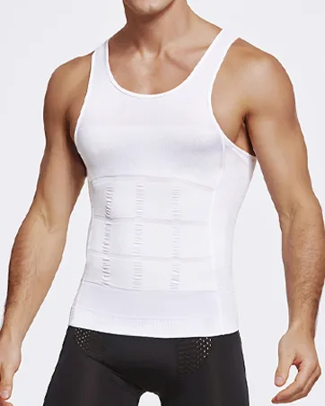 Aptoco Compression Shirts for Men Slimming,Men Body Shaper Fajas para Hombres Undershirt for Men's Gynecomastia Black Medium - compression shirts