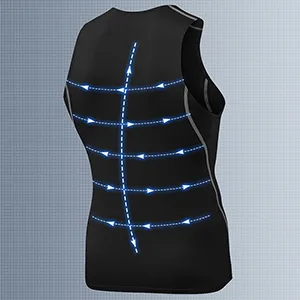 Audoc Men's 3 Pack Compression Football Tank Top Cool Dry Athletic Compression Shirts Sleeveless X-Large 3 Pack Tank - compression muscle shirt