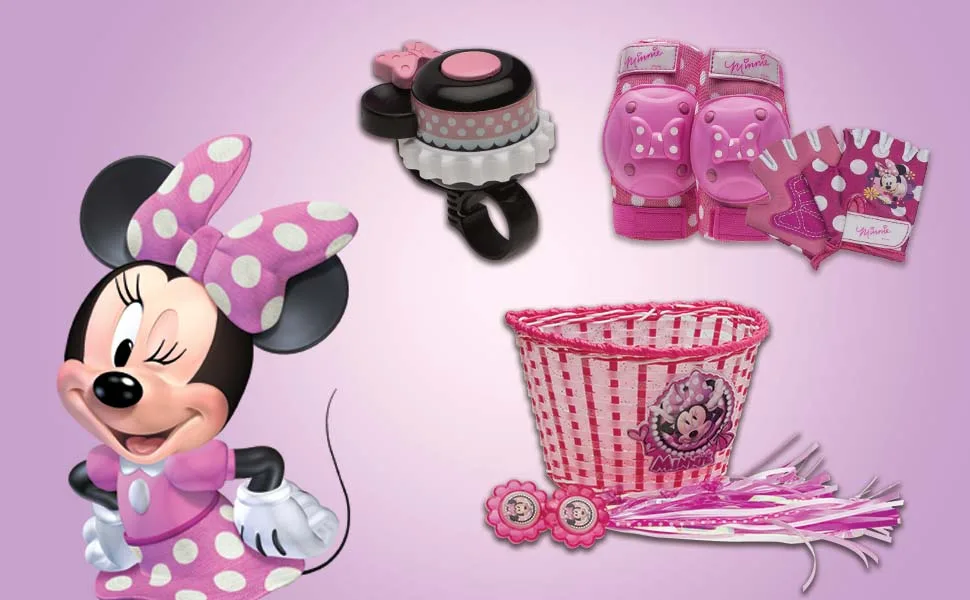 Disney Minnie Mouse Bike Basket & Streamer Combo by Bell - minnie accessories