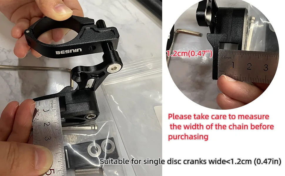 BESNIN Chain Guide Mountain Bike Chain Guide Bike MTB Chain Guide Bash Guard Bicycle Chain Protector 7075 Aluminium Alloy - BESNIN