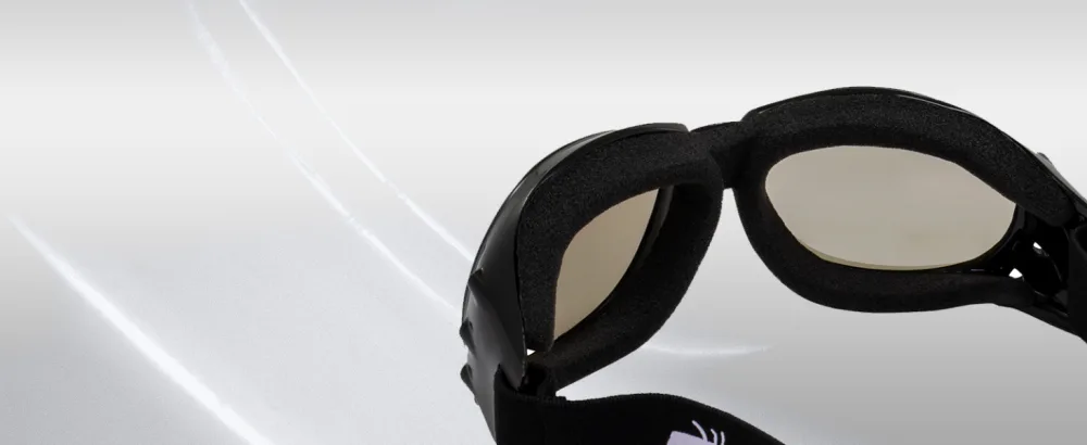Birdz Eagle Red Baron Motorcycle Airsoft Goggles Clear & Super Dark Day Night - Birdz Eagle Padded Motorcycle Goggles