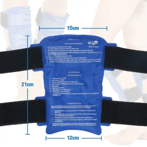 Bodyprox Shin Splint Ice Pack 2 Pack - Reusable Shin Cold and Hot Wrap for Shin Splints Pain Relief, Flexible Ice Pack for Runners - Bodyprox Shin Split Ice pack