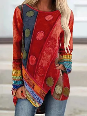 Long Sleeve Shirts for Women Shiny Butterfly Printed Blouse Tees Sexy V Neck Sweatshirt Pullover Tops Basic Tunic 3X-Large Red - Basic Tunic