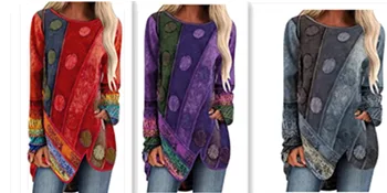 Long Sleeve Shirts for Women Shiny Butterfly Printed Blouse Tees Sexy V Neck Sweatshirt Pullover Tops Basic Tunic 3X-Large Red - Basic Tunic