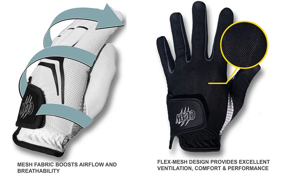 CaddyDaddy Claw Golf Glove for Men - Breathable, Long Lasting Golf Glove White Large Left - claw golf glove