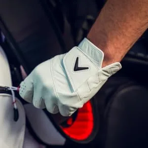 Callaway Golf 2022 Tour Authentic Glove Standard Large White Worn on Left Hand - tour authentic glove