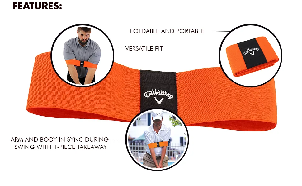 Callaway Swing Easy Golf Swing Trainer Aid, Orange - Features Banner