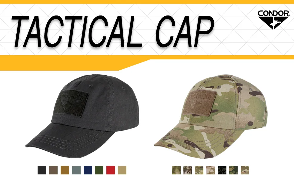 Condor Tactical Cap Black - Condor Outdoor Tactical Cap