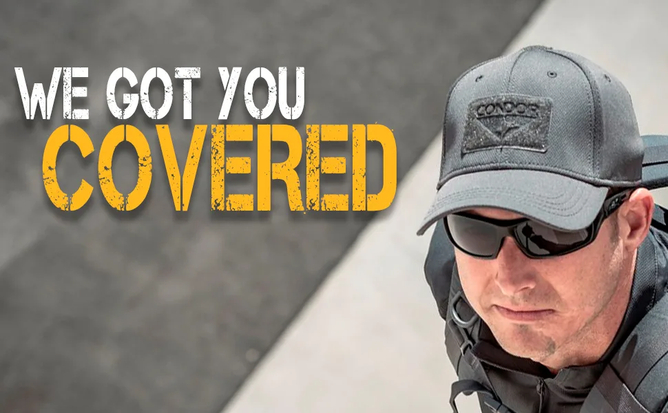 Condor Tactical Cap Black - Condor Outdoor - We Got You Covered
