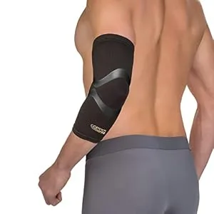 Copper Fit Pro Series Performance Compression Elbow Sleeve Large Black with Copper Trim - Copper Fit Pro Elbow Compression Sleeve