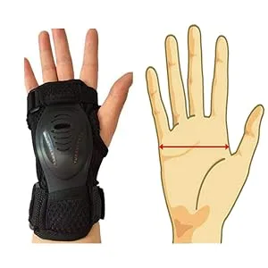 CTHOPER Wrist Guards, Wrist Palms Protective Gear Gloves for Roller Skating, Snowboarding, Skating, Skiing, Motocross, Biking - 1Pair Medium - Wrist Guards