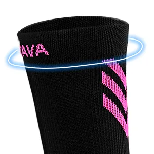 DOVAVA Dri-tech Compression Crew Socks (4/6 Pairs), Comfort Anti-Blister Boost Circulation Large-X-Large Black (4 Pairs) - compression socks