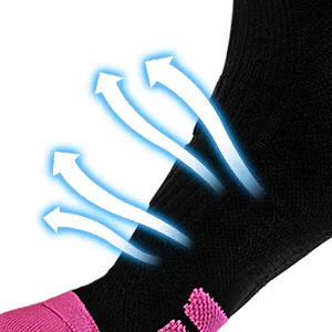 DOVAVA Dri-tech Compression Crew Socks (4/6 Pairs), Comfort Anti-Blister Boost Circulation Large-X-Large Black (4 Pairs) - compression socks