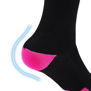 DOVAVA Dri-tech Compression Crew Socks (4/6 Pairs), Comfort Anti-Blister Boost Circulation Large-X-Large Black (4 Pairs) - compression socks
