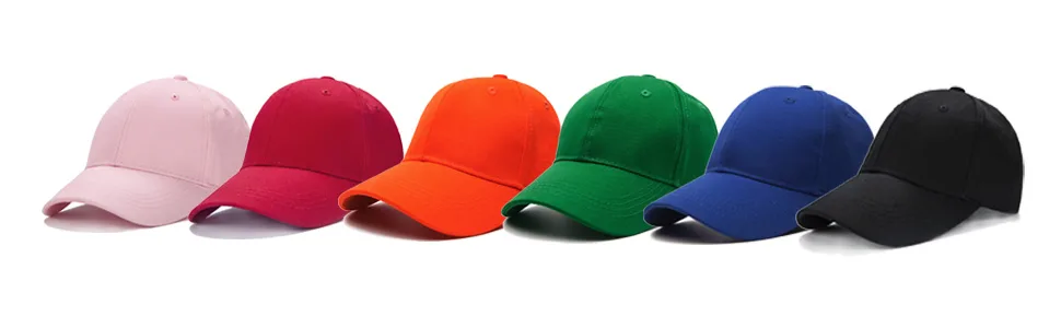 Edoneery Unisex Toddler Kids Plain Cotton Adjustable Low Profile Baseball Cap Hat(A1009) Black - KID CAP