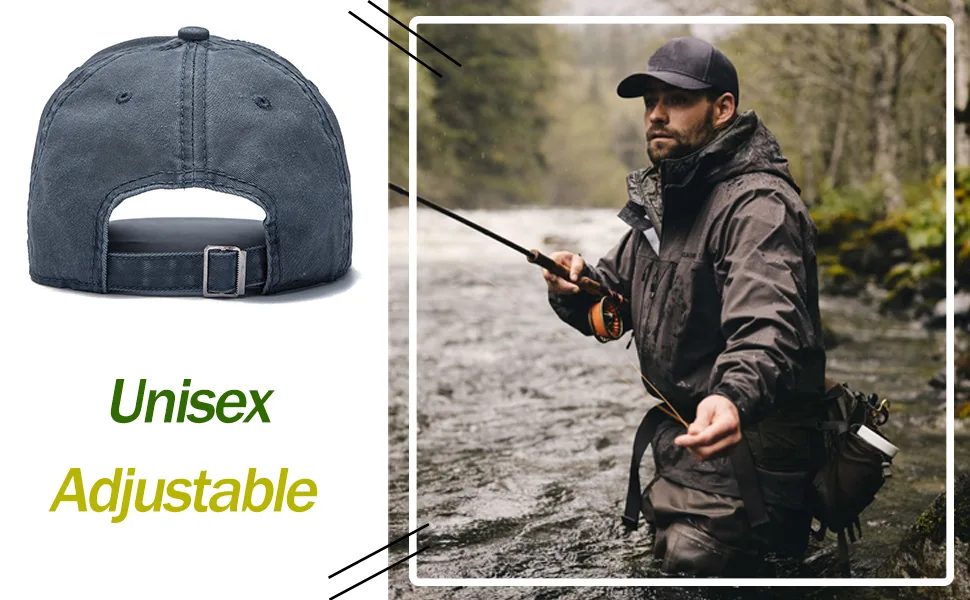 Edoneery Men Women Plain Cotton Adjustable Washed Twill Low Profile Baseball Cap Hat(A1008) A-grey - baseball hat