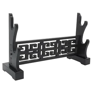 Eforlife Sword Stand Classical Weapon Display Stand Katana Genji Japanese Samurai Sword Blade Medieval Sword Stand Holder 2-Tier - jdz2-150